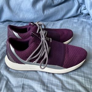 Purple Under Armour sneakers